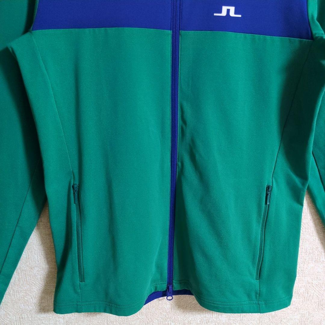 ジェイリンドバーグ ゴルフウェア バイカラー フルジップ ジャケット 裏起毛 M