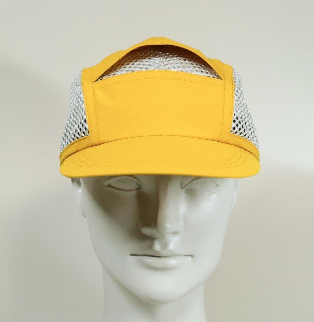 「風抜け」に特化した　ランニングキャップ　YELLOW　vindr effect