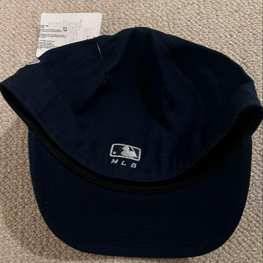 aespa カリナ MLB キャップ 帽子ネイビー KARINA トレカセット