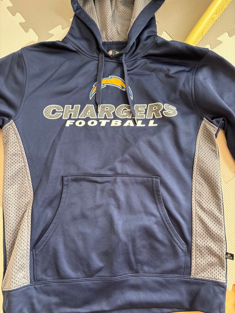 CHARGERS フード付き ウォームアップウェア ネイビー