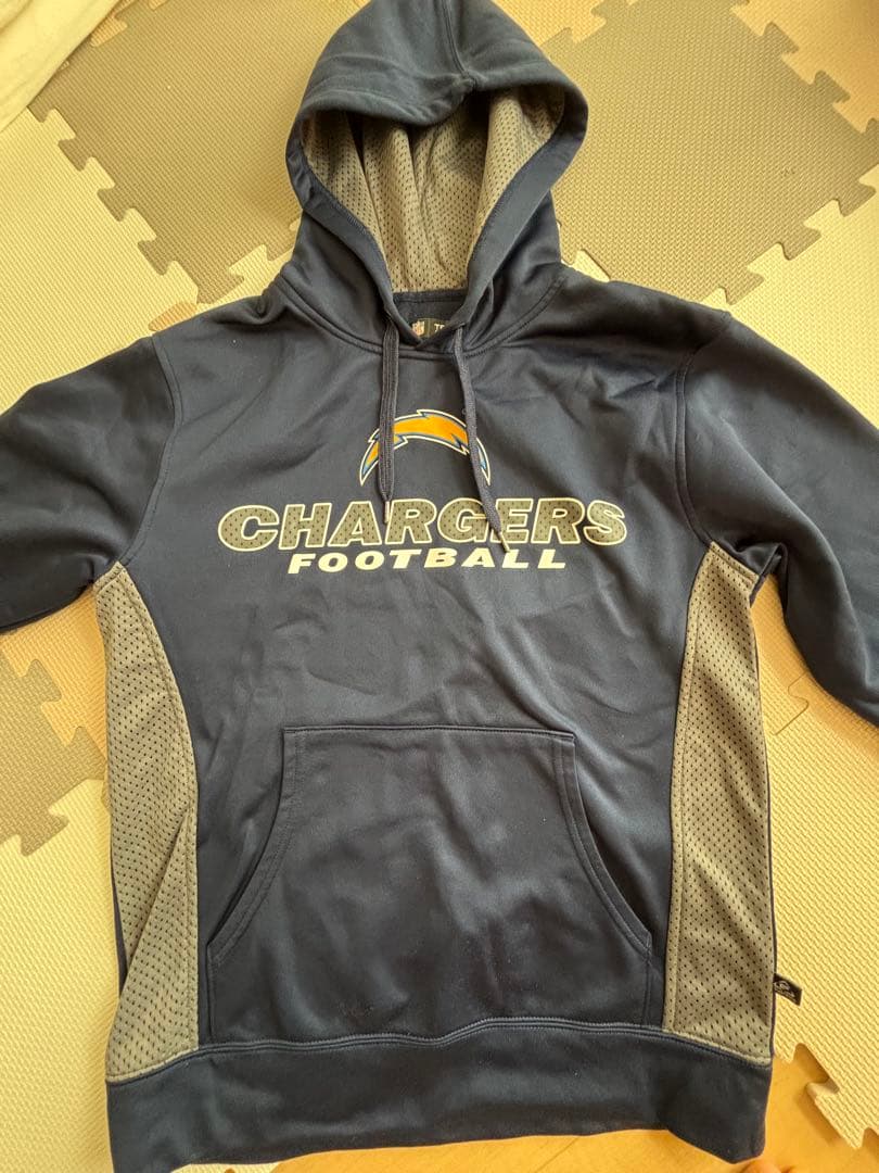 CHARGERS フード付き ウォームアップウェア ネイビー