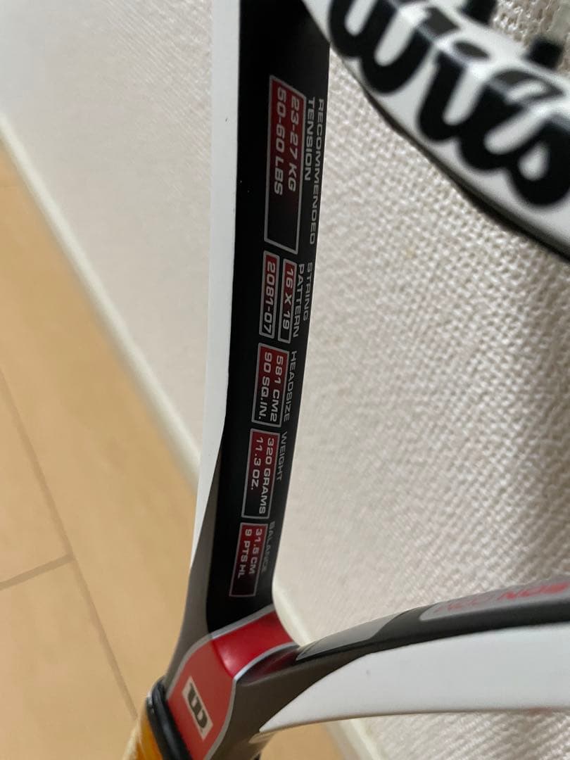 【美品・G3】フェデラーモデル K Six.One Tour 90 廃盤 名機