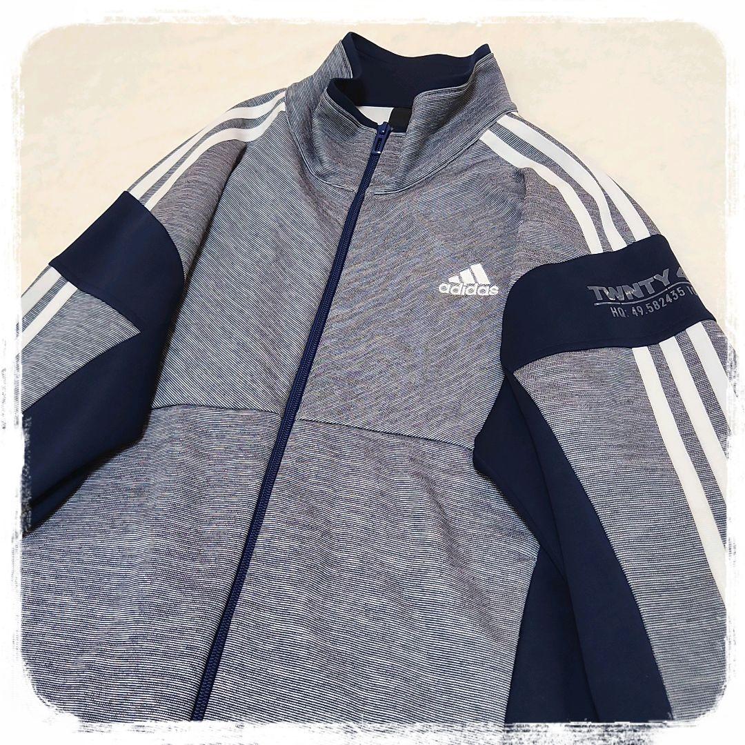 adidas　ジャージ上下　セットアップ　デニム風　岩田剛典　内田篤人