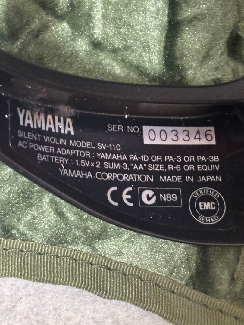 YAMAHA sv-110 サイレントバイオリン　SUGITO 弓　KUN付き