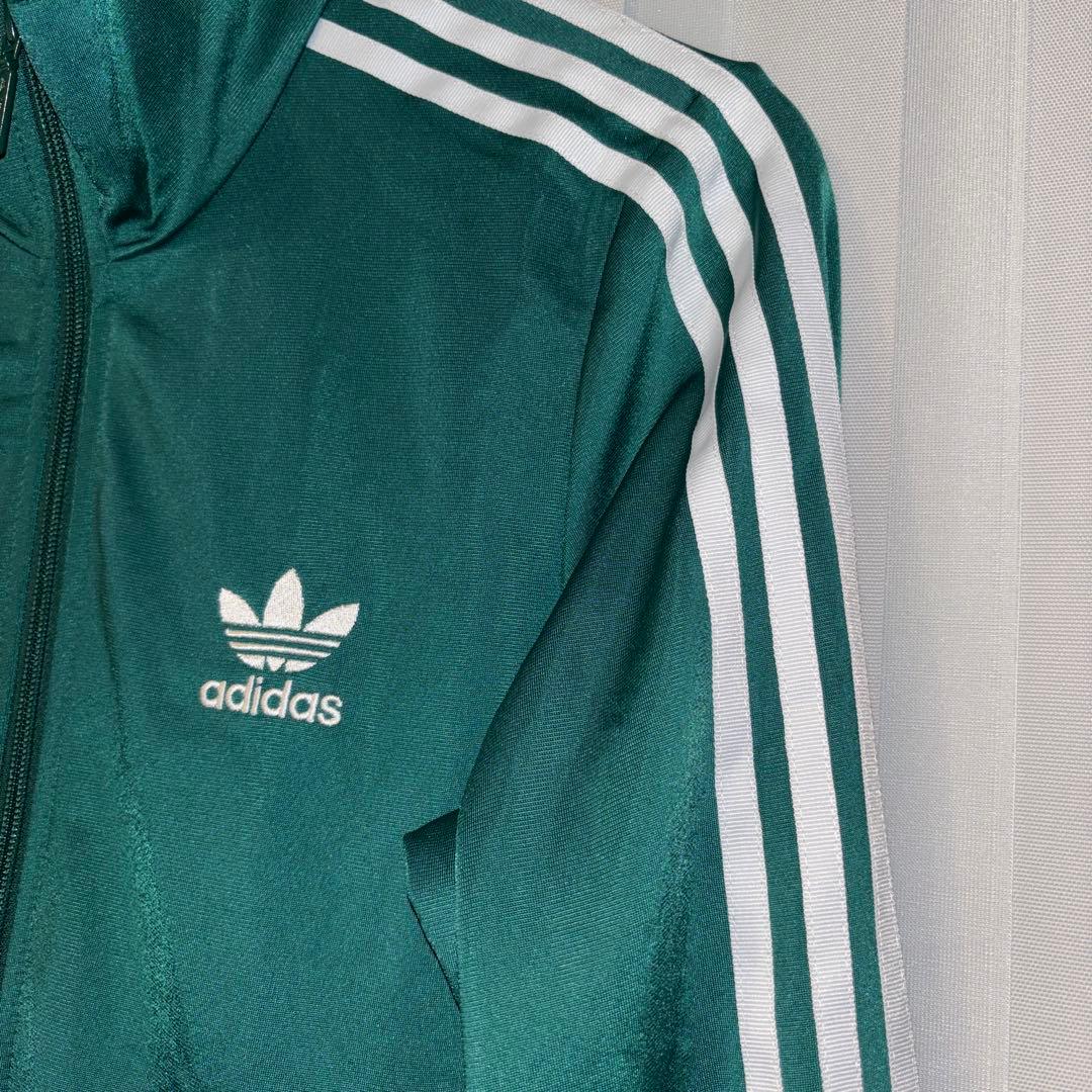 極美品adidas グリーン ジャージ ジャケット