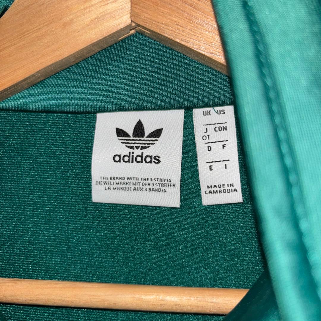 極美品adidas グリーン ジャージ ジャケット