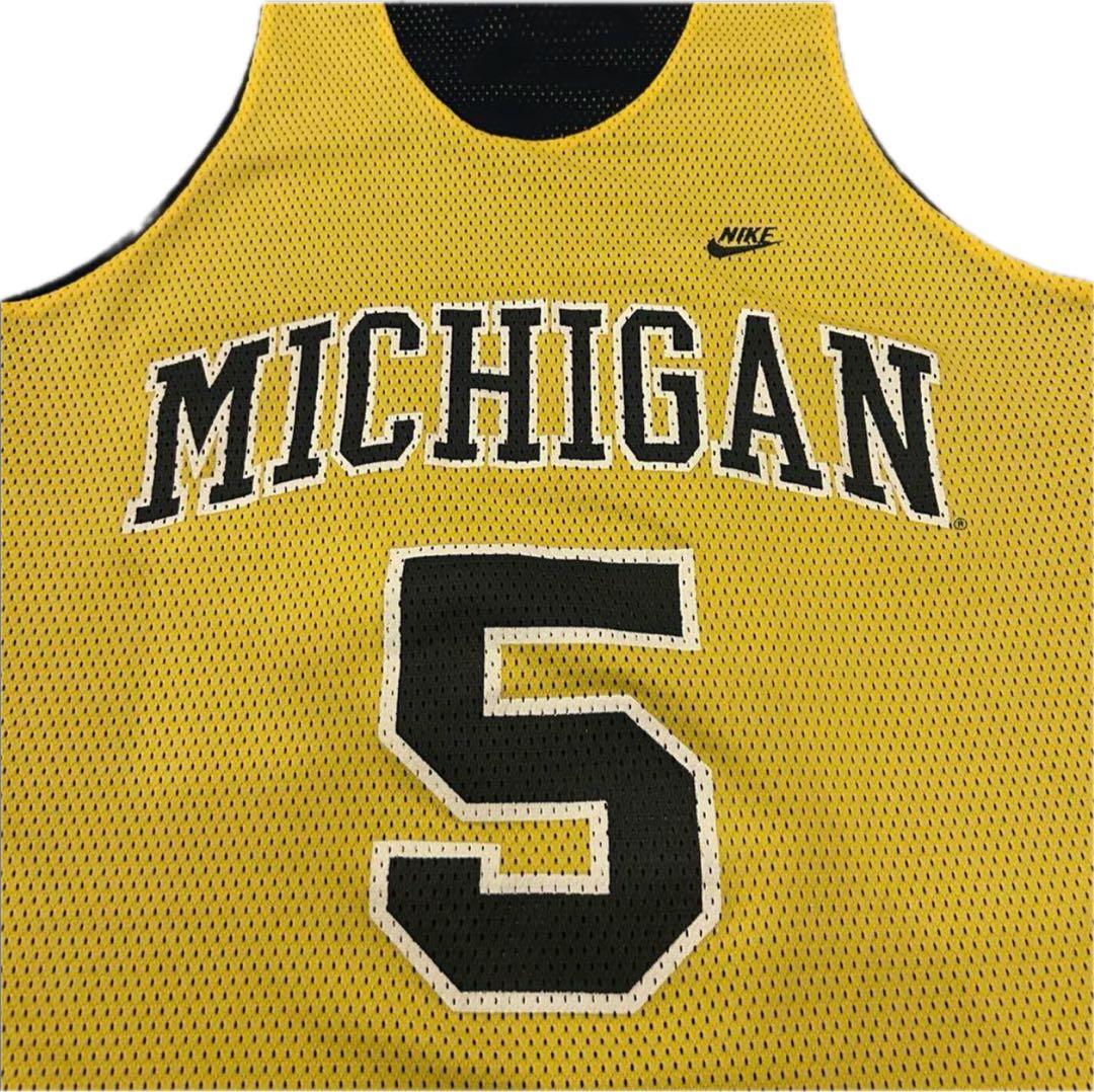 90s nike ナイキ basketbal michigan 5 ゲームシャツ
