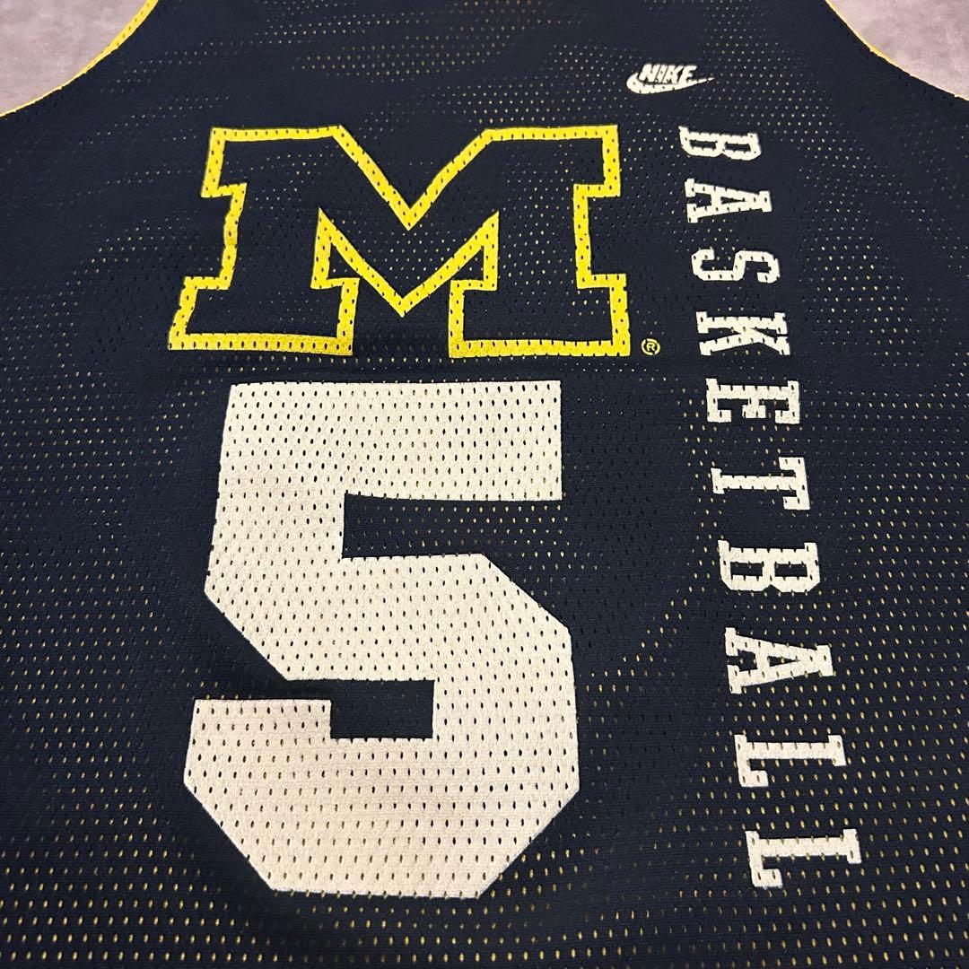 90s nike ナイキ basketbal michigan 5 ゲームシャツ