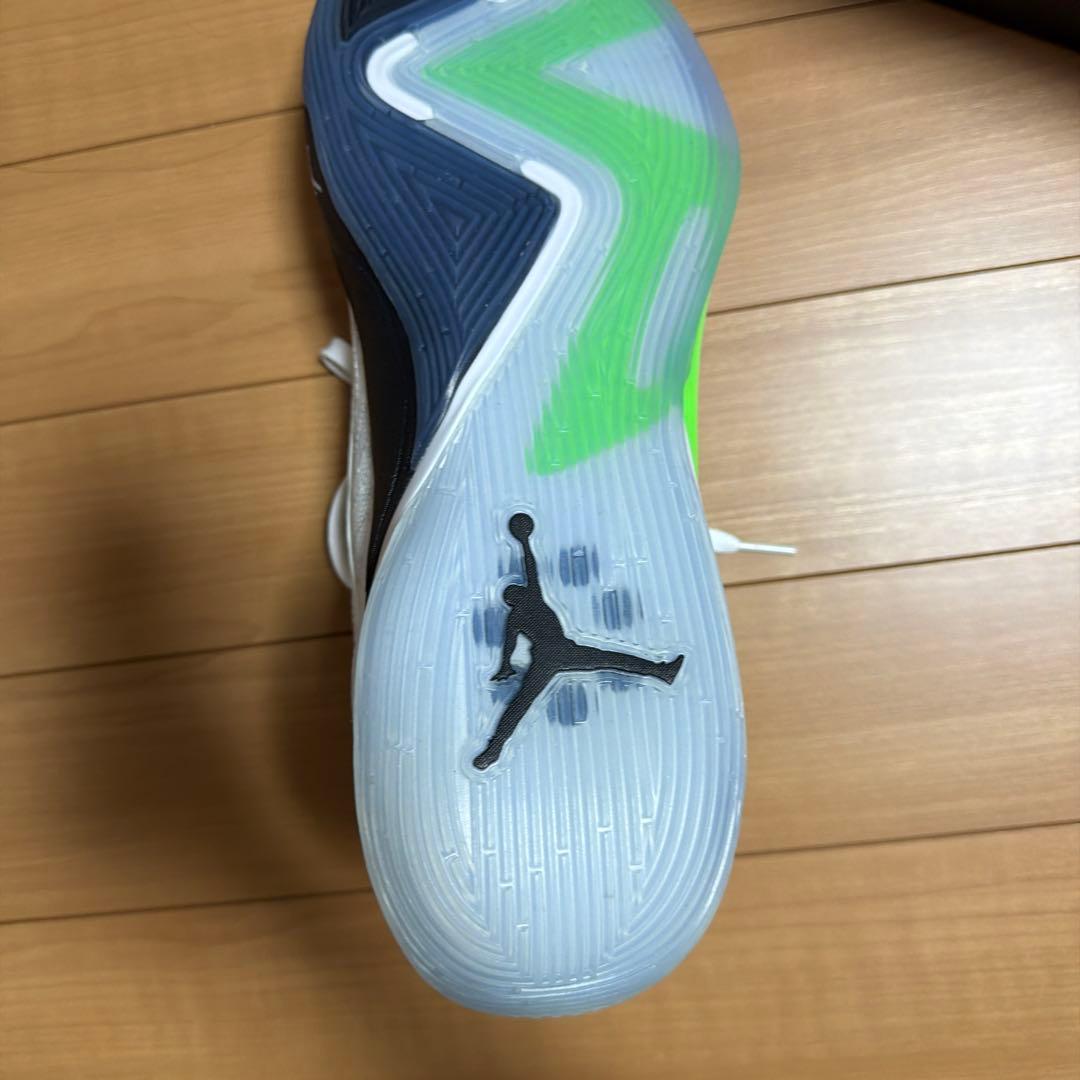 Jordan バスケットボールシューズ ホワイト/グリーン