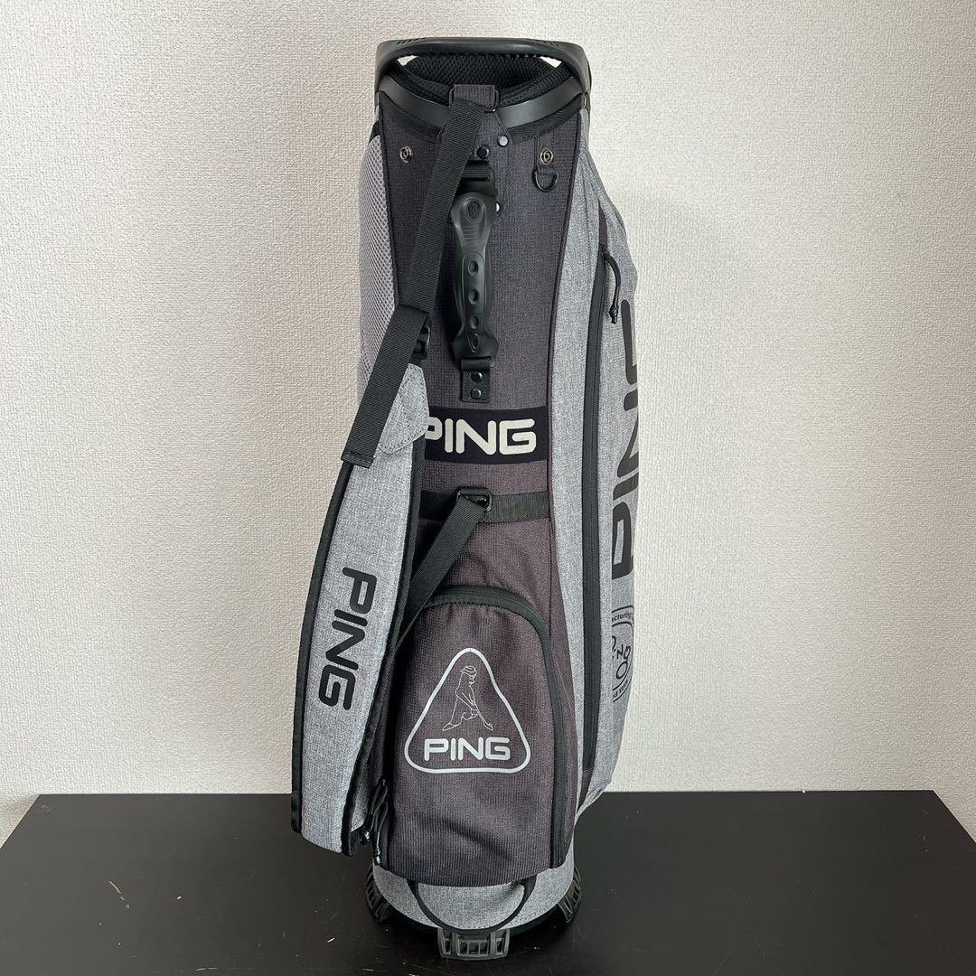 極美品 PINGピンキャディバッグ CB-P2305 グレー 6分割