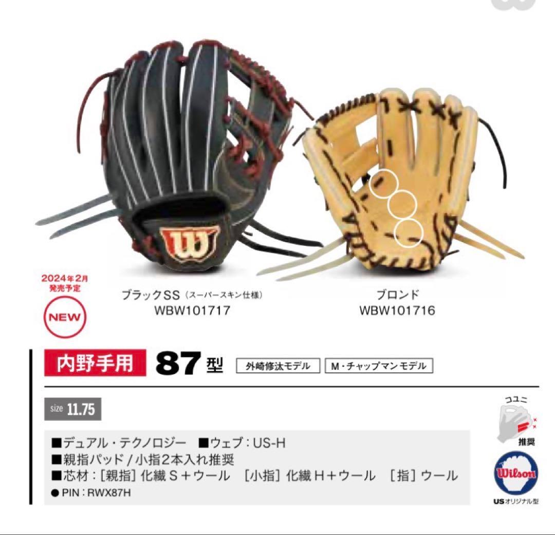 ［軟式用］WILSON STAFF DUAL 87型