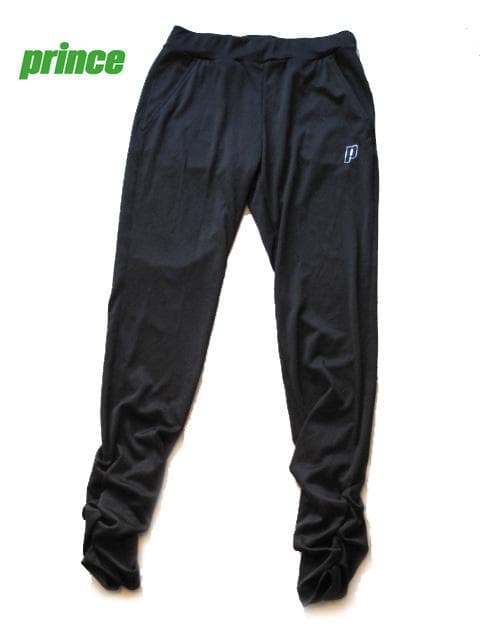 prince レディース スリムフィットパンツ ストレッチ 裾シャーリング
