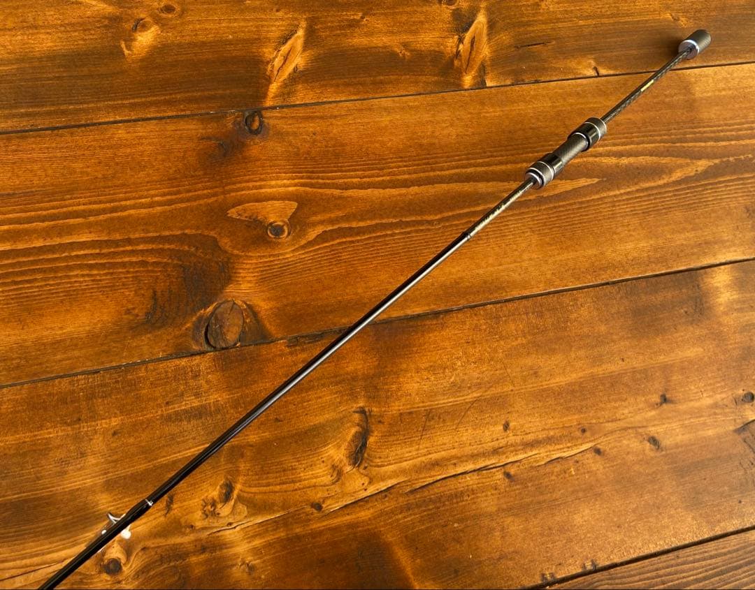 カーボンロッド　アジングロッド　S612ULF 183cm スピニング　ブラック