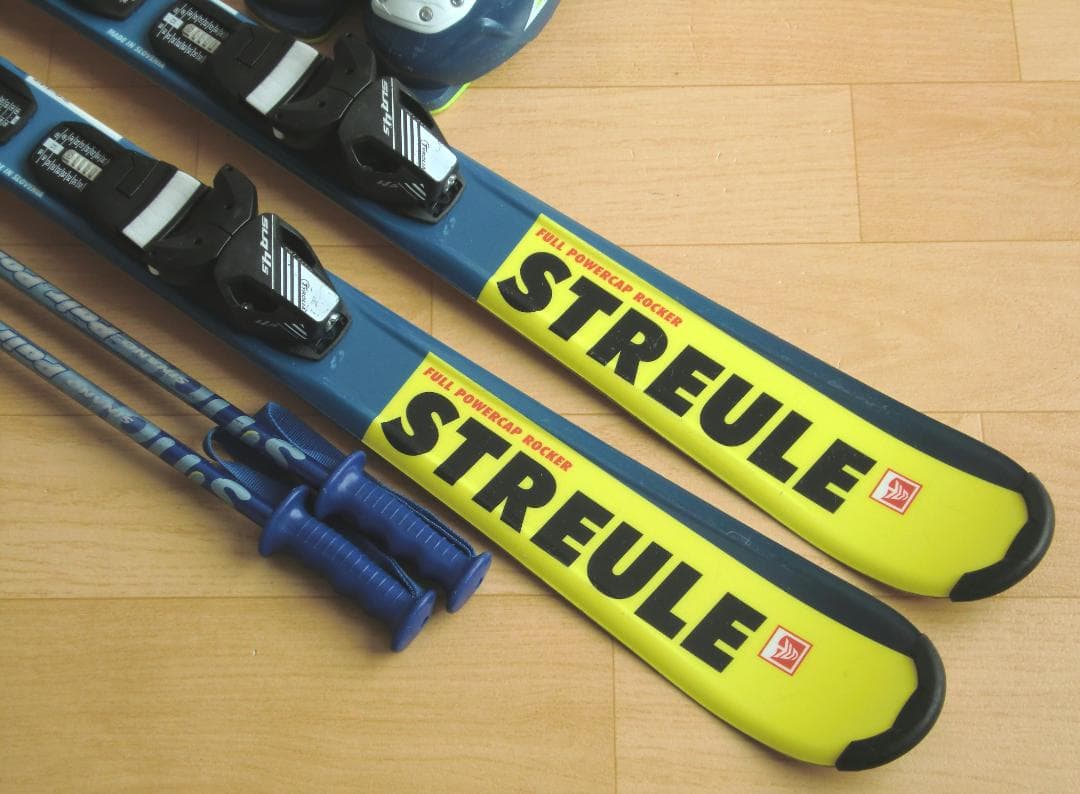 ■■最終特価■送料無料■STREULE■子供用スキーセット■板110靴21.5■