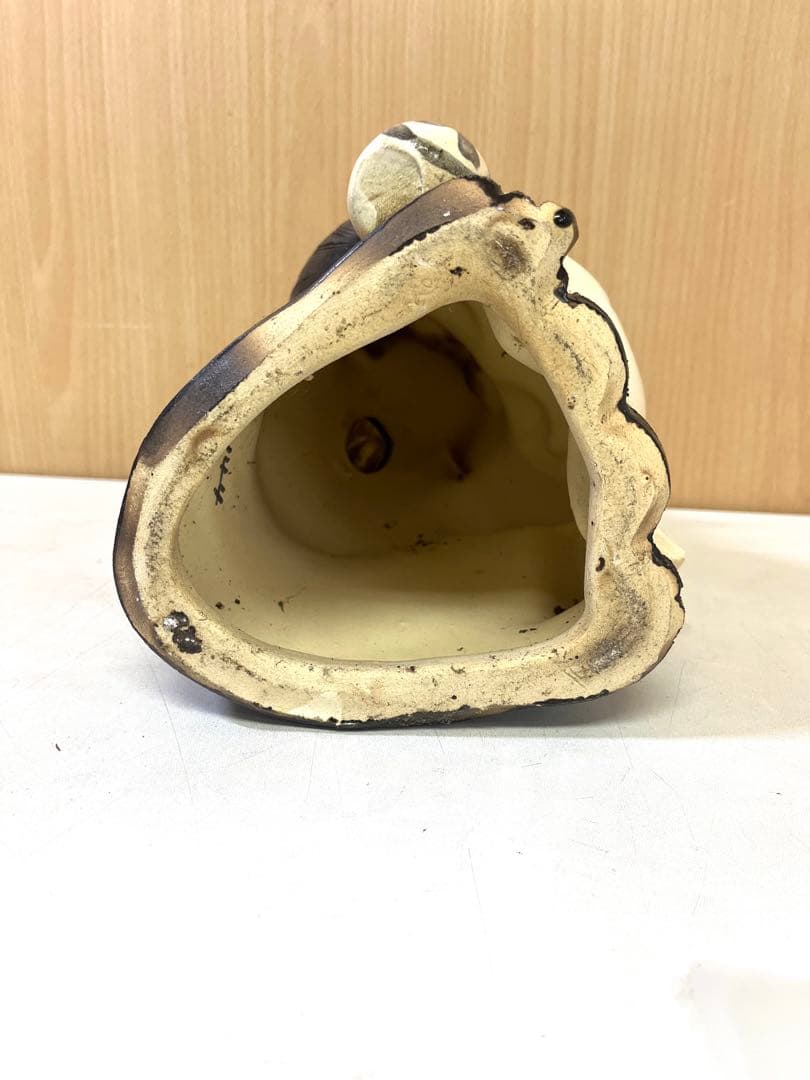 M78 たぬき 陶器置物 縁起物 レトロ タヌキ
