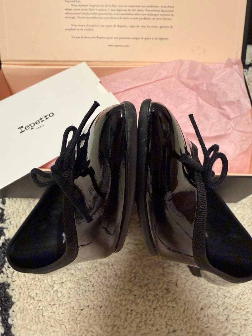 【美品】repettoレペット JUNON バレエシューズ エナメル