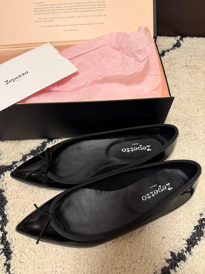 【美品】repettoレペット JUNON バレエシューズ エナメル