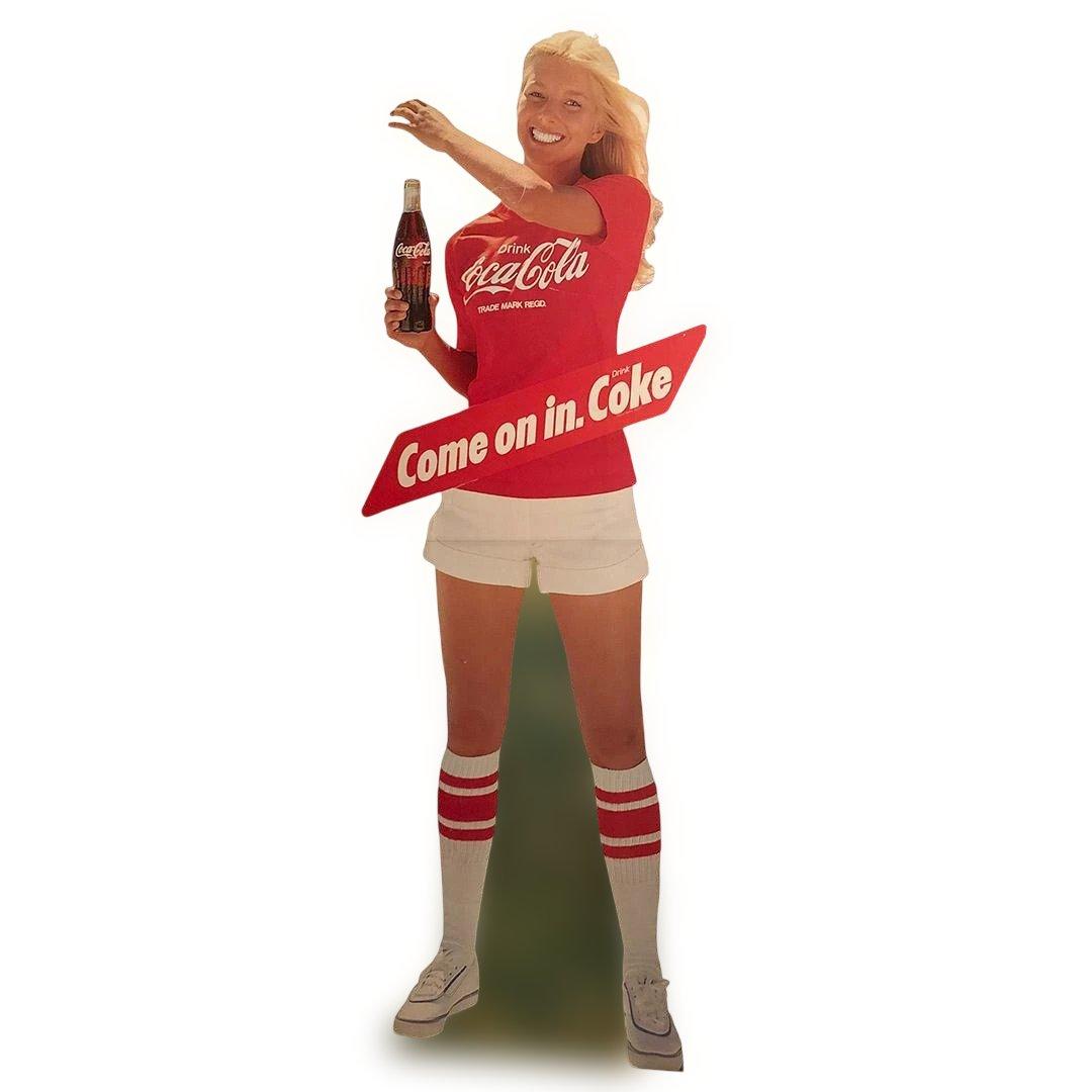Coca-Cola ビンテージ広告立て看板