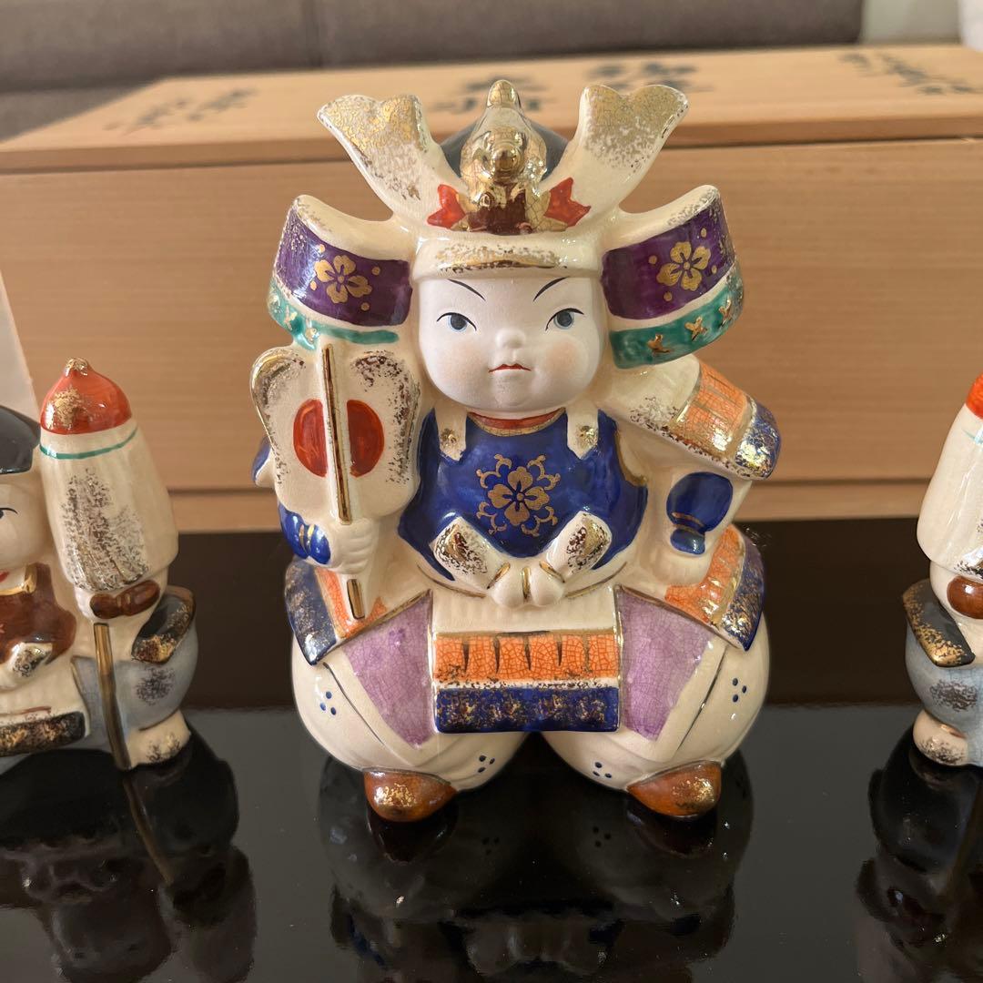 五月人形　陶器　薬師窯