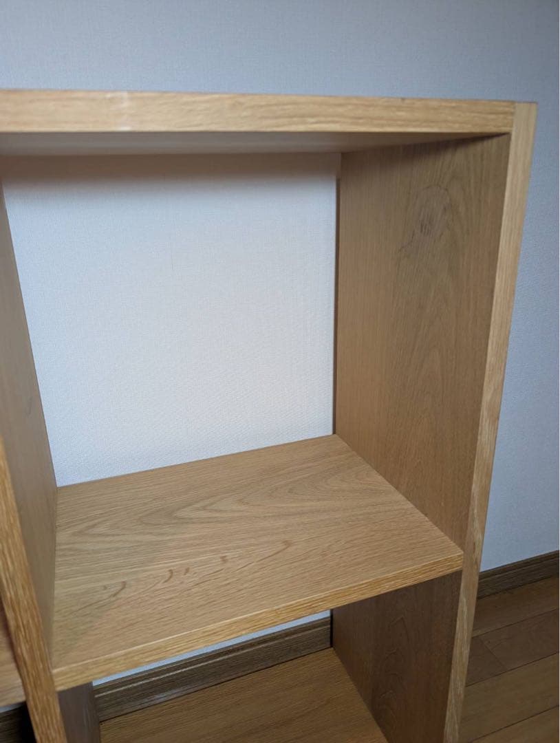■送料込■無印良品 スタッキングシェルフ 木製家具 棚 オーク材 収納 MUJI