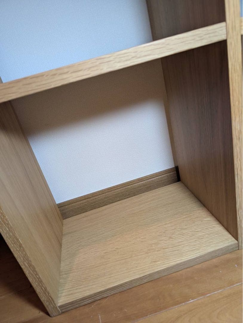 ■送料込■無印良品 スタッキングシェルフ 木製家具 棚 オーク材 収納 MUJI