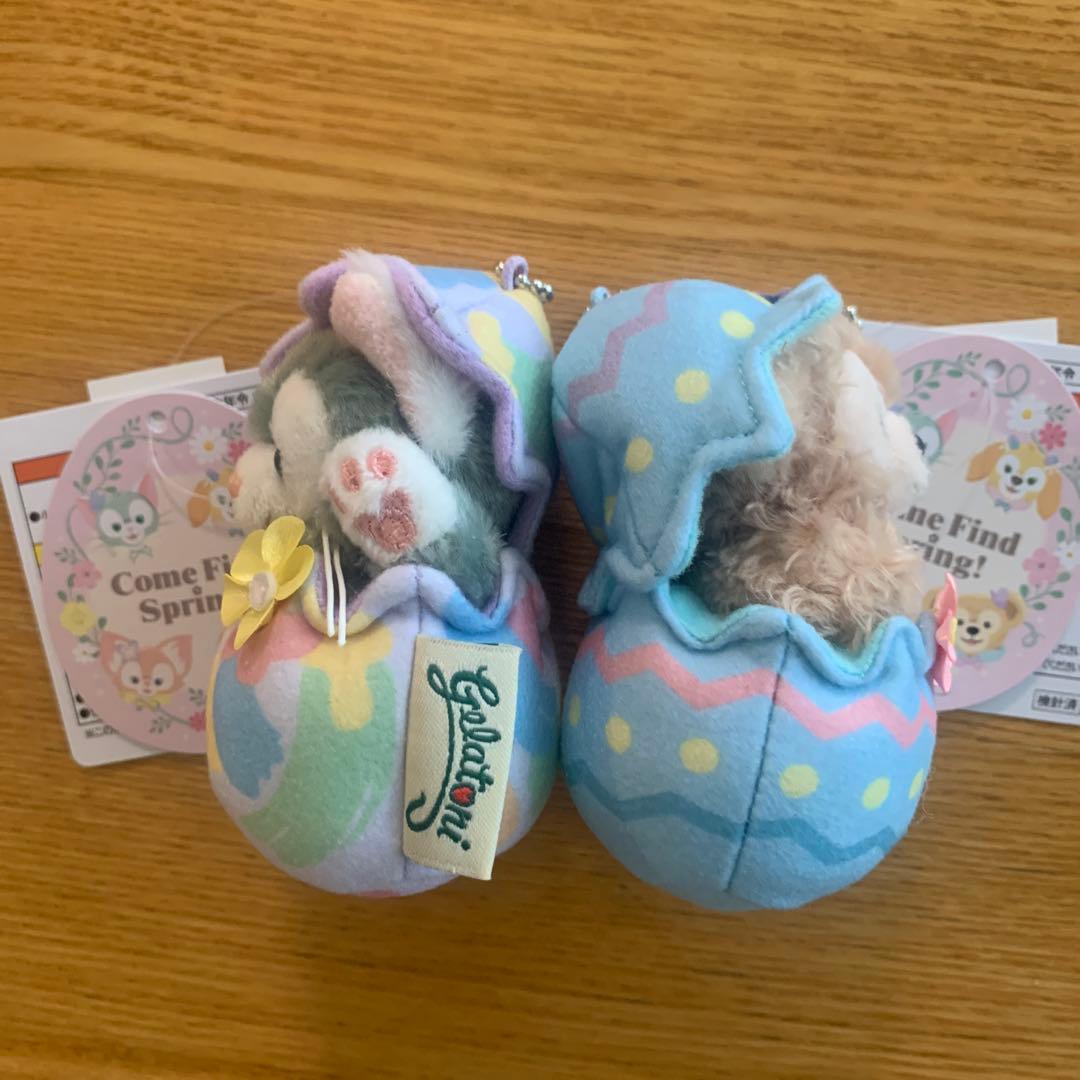ダッフィー　ジェラトーニ　ぬいぐるみチャーム　カムファインドスプリング