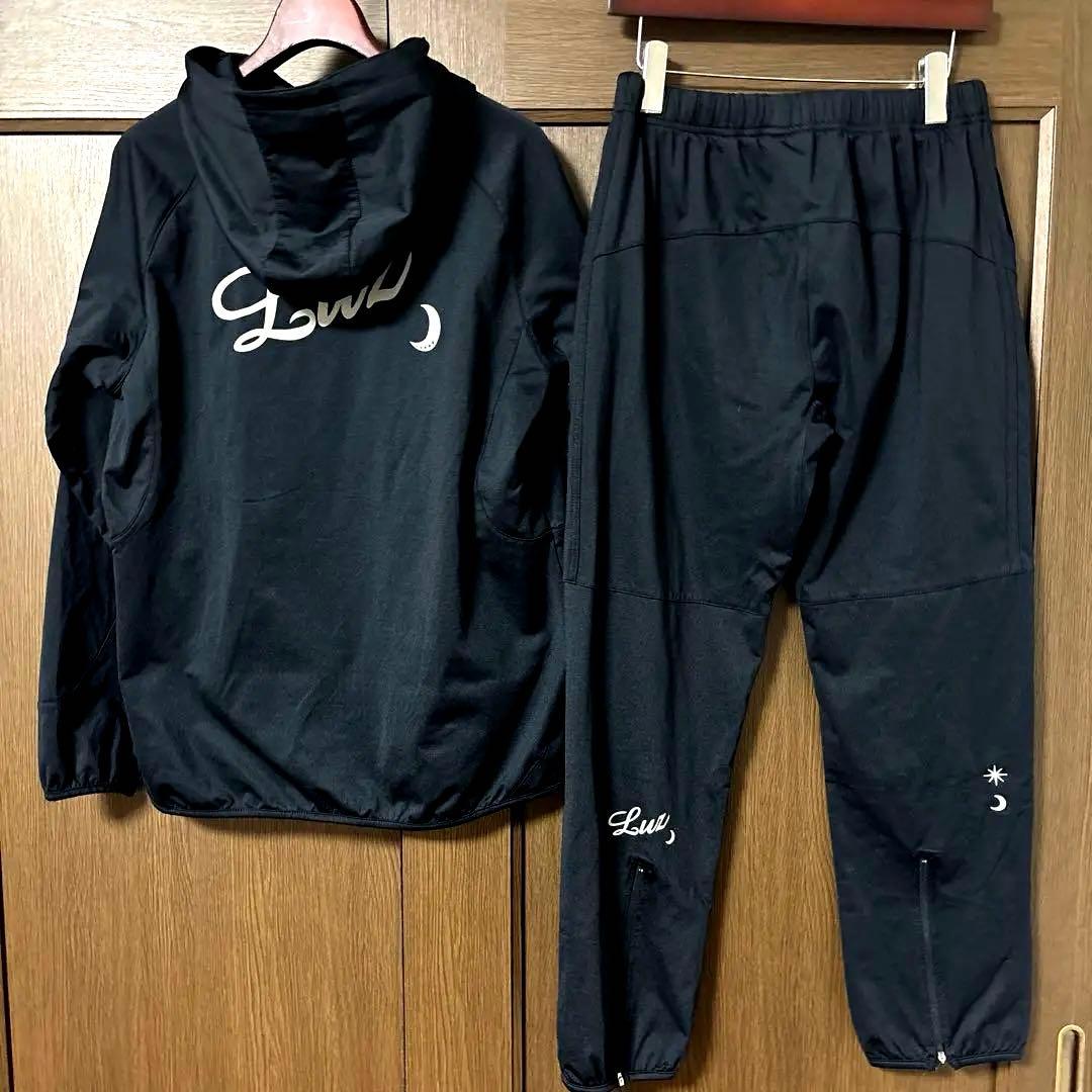 最終値下　ルースイソンブラ 裏起毛ジャージ上下　XL ブラック