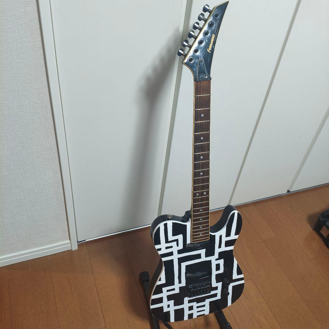 【ジャンク】フェルナンデス　TEJ-改　布袋モデルペイント自作　ピックアップなし