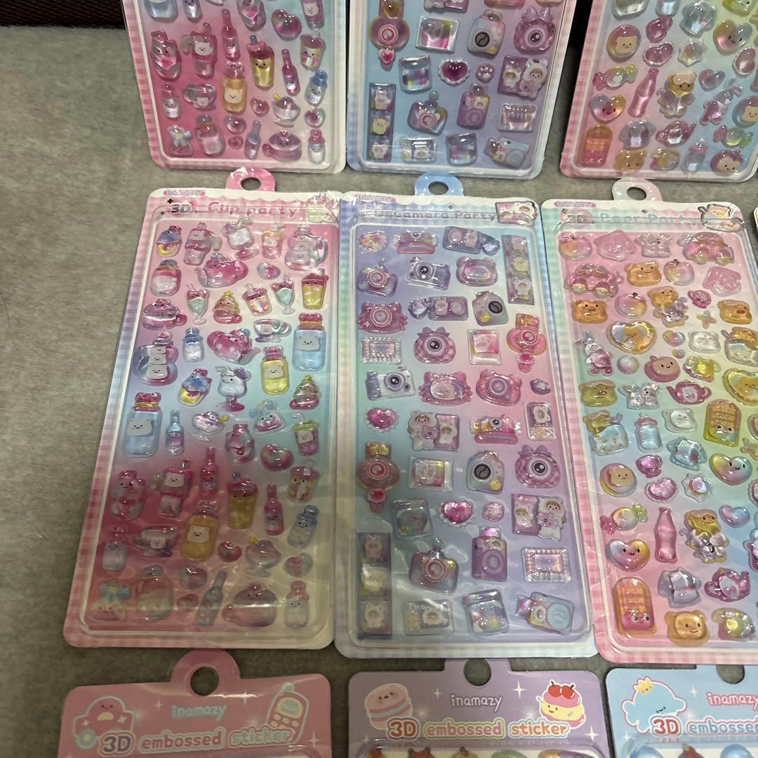 未使用　inamazy 3D ぷっくりシール　16枚セット　お得　シェア