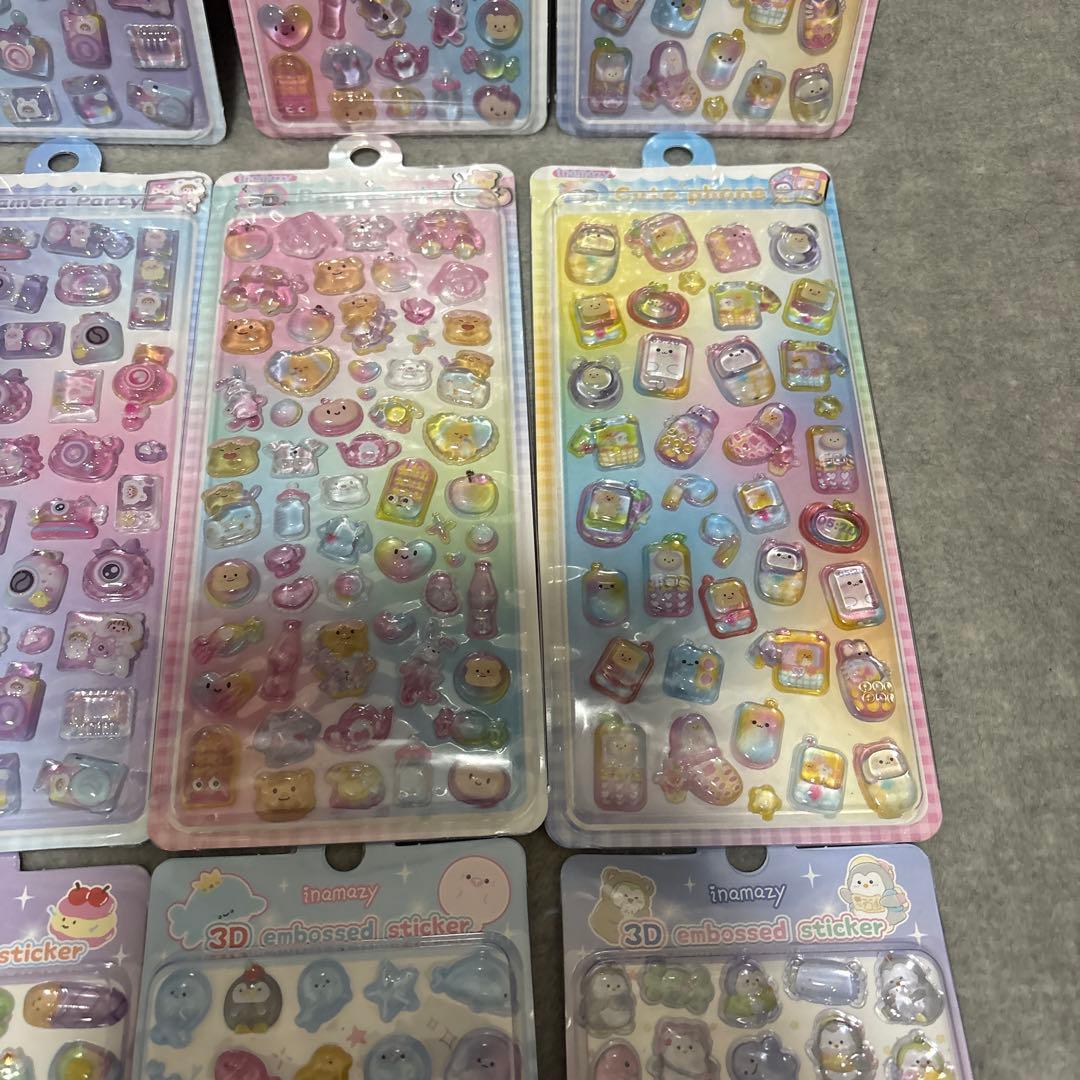 未使用　inamazy 3D ぷっくりシール　16枚セット　お得　シェア