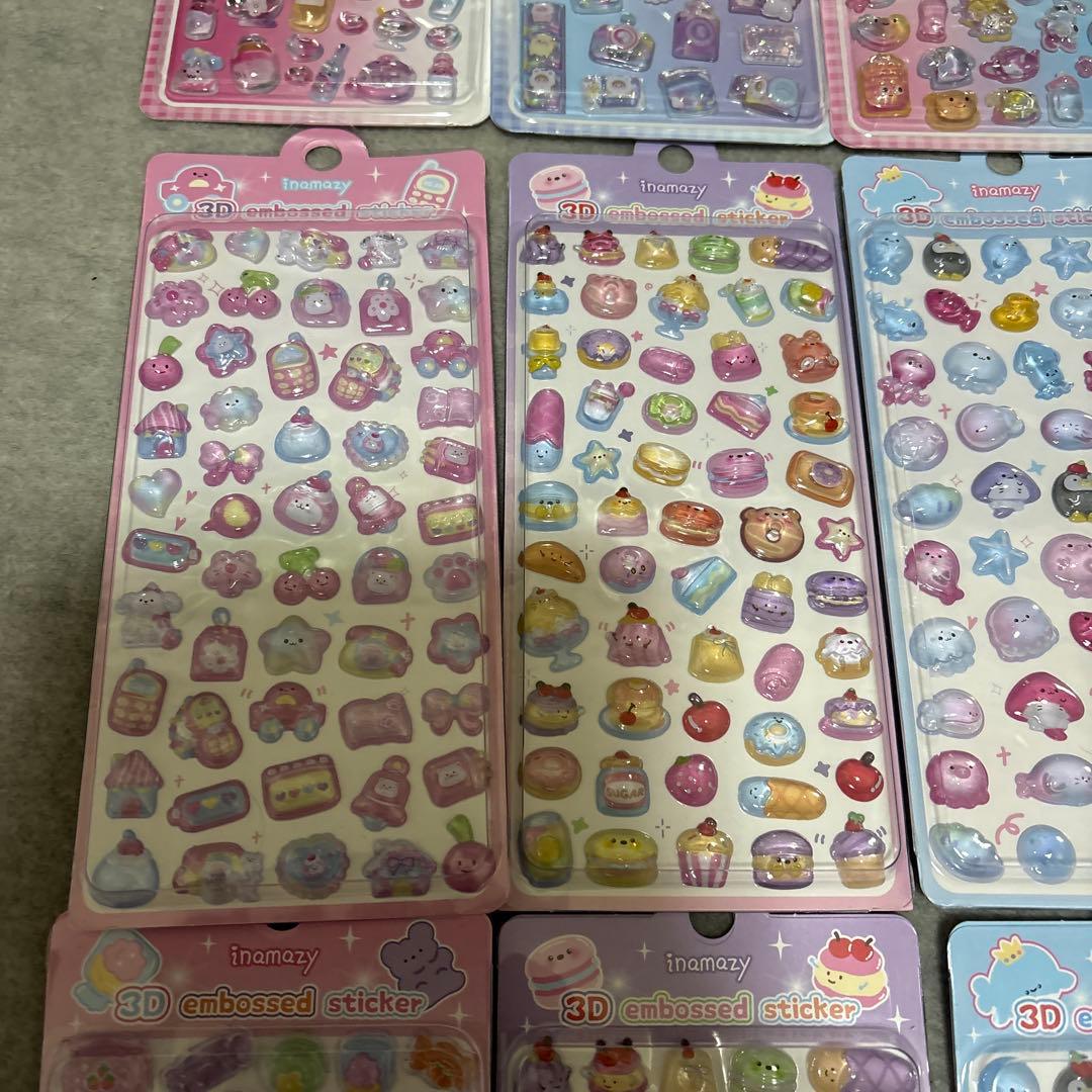 未使用　inamazy 3D ぷっくりシール　16枚セット　お得　シェア