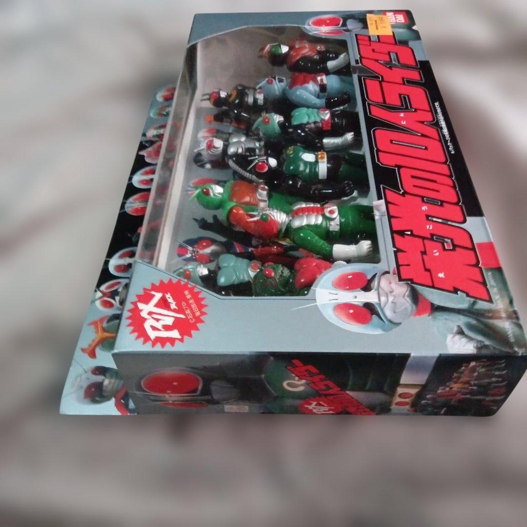 【当時品】仮面ライダー 栄光の10人ライダー・ソフビセット