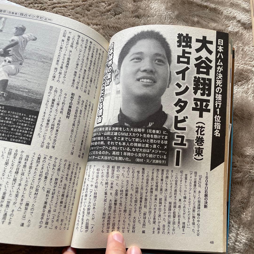 野球太郎 2012 no.002 大谷翔平 独占インタビュー
