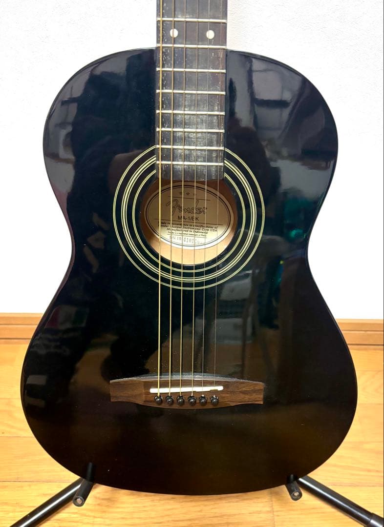 Fender ミニアコースティックギター MA-1/BK （ソフトケース付）