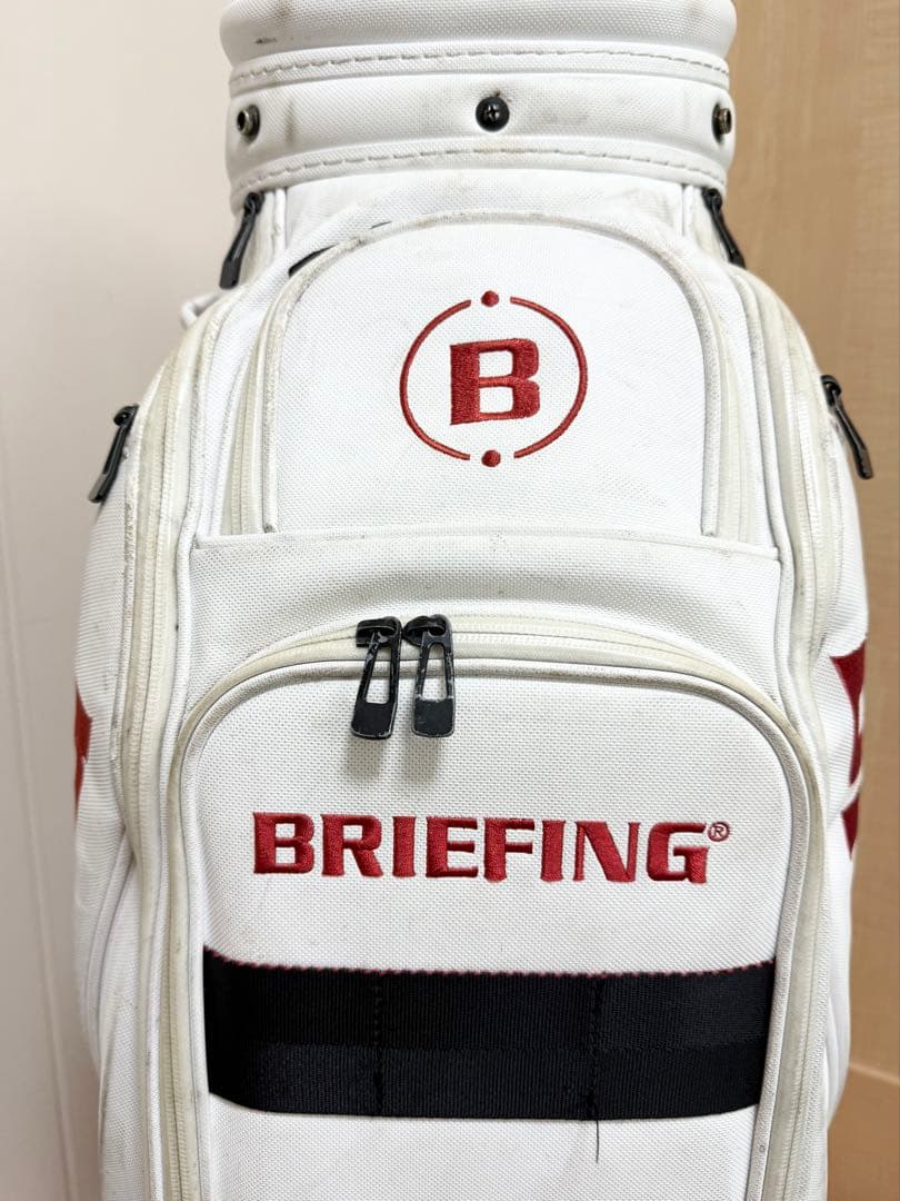 完売★ブリーフィング★キャディバッグ★BRIEFING★ゴルフバッグ★レア★白