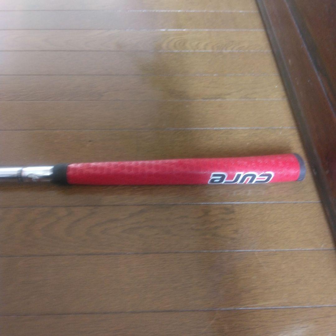 パター 赤色グリップ ダブルソールヘッド