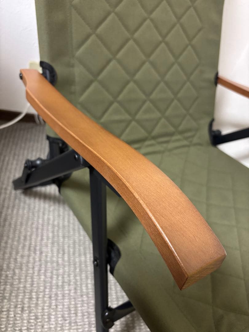 ハイランダー　クライマックスローチェア　カーキグリーン　収納袋付き