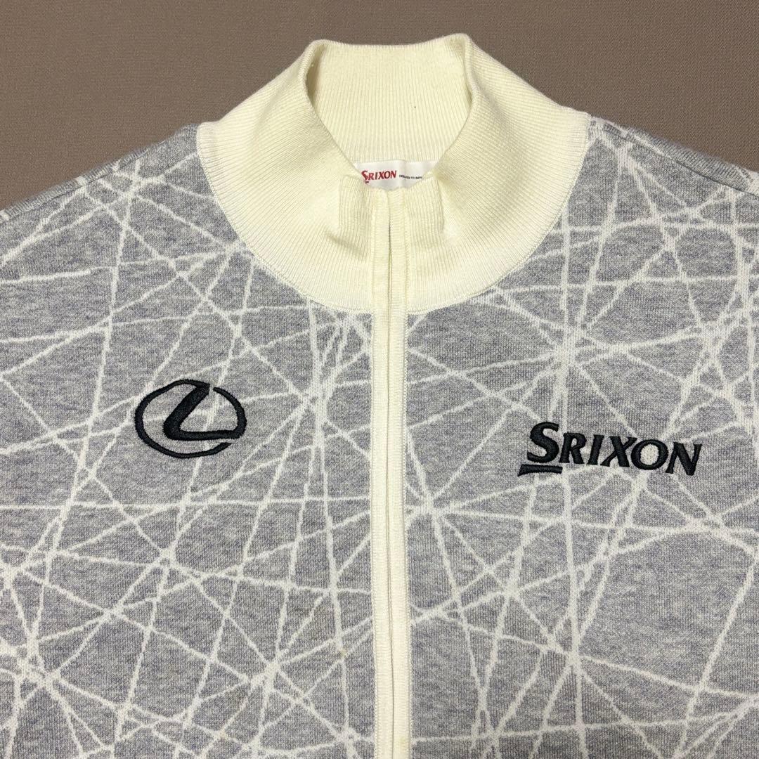 スリクソン×レクサスLEXUS ロゴ刺繍裏地付きニットジャケット LL