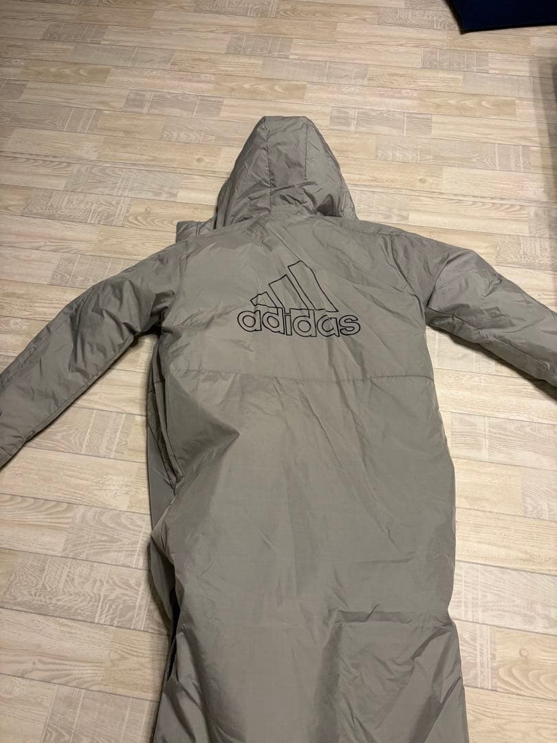 adidas フード付き　ベンチコート　2xl