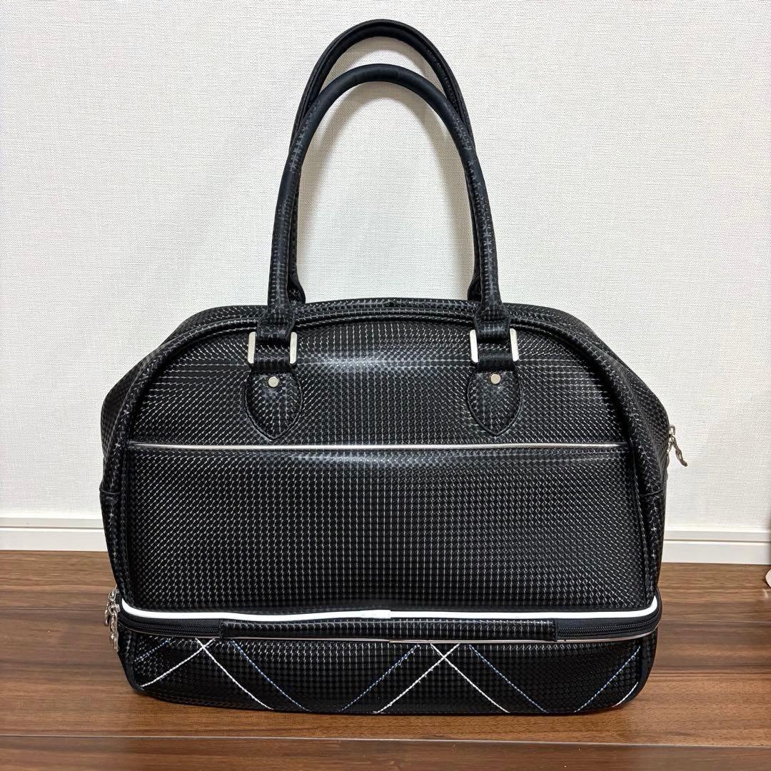 MUNSING WEAR マンシングウェア　ボストンバッグ　2層式　黒