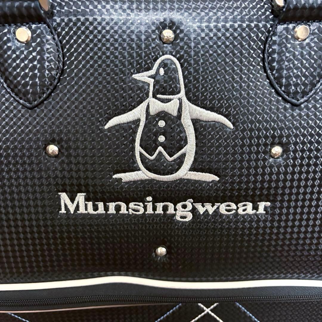 MUNSING WEAR マンシングウェア　ボストンバッグ　2層式　黒