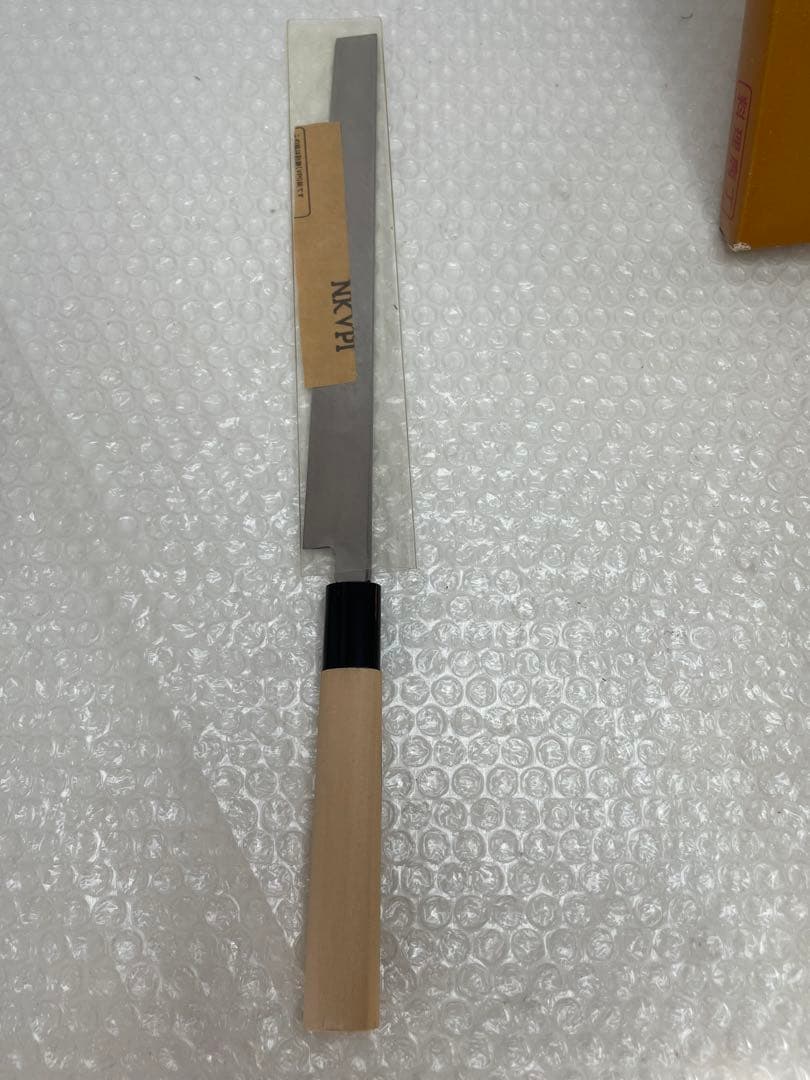 2. 登録 忠房 蛸引包丁 240mm 和包丁 木柄 箱付