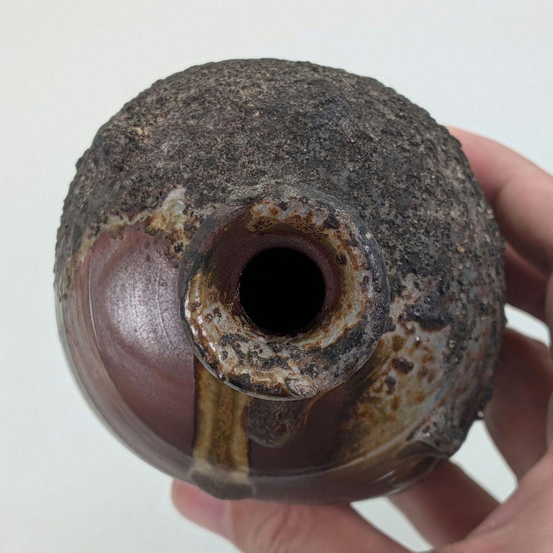備前焼 窯変徳利 合箱合布 酒器 とっくり 食器 容器 一輪挿し花入 花器 花瓶