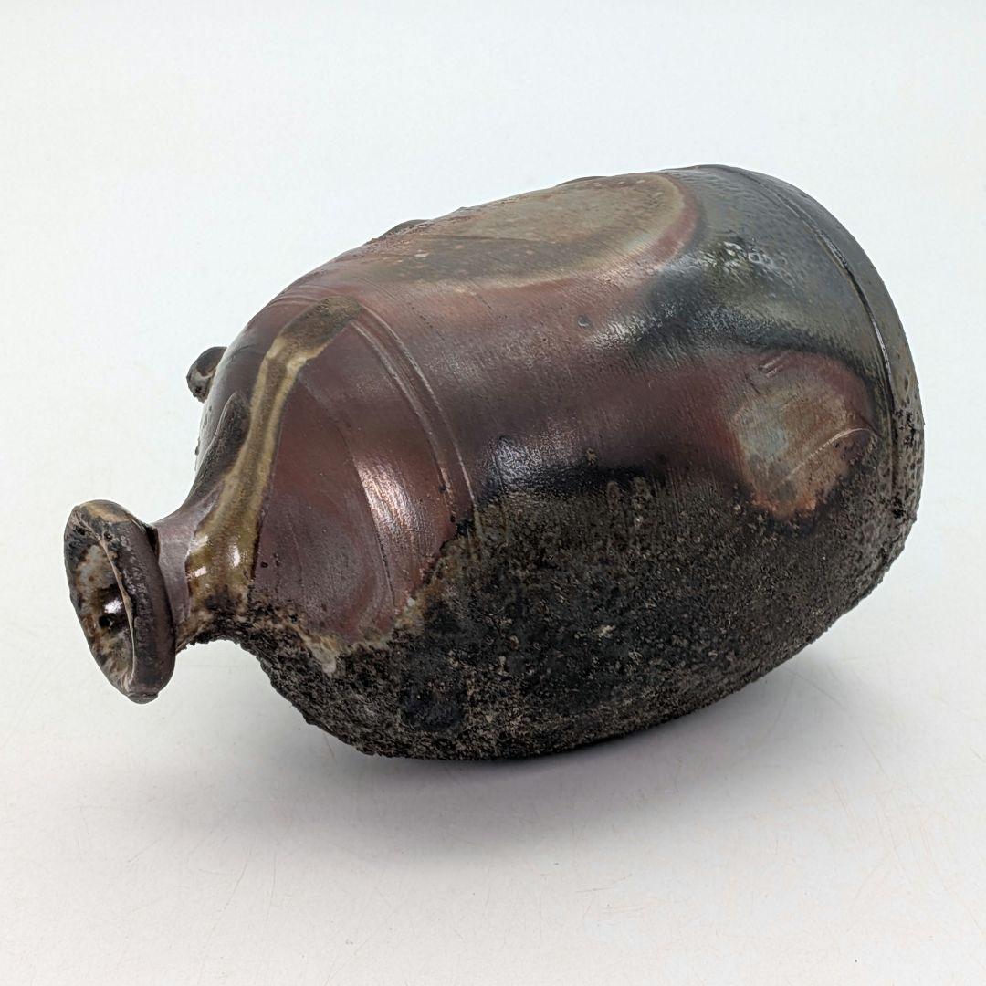 備前焼 窯変徳利 合箱合布 酒器 とっくり 食器 容器 一輪挿し花入 花器 花瓶