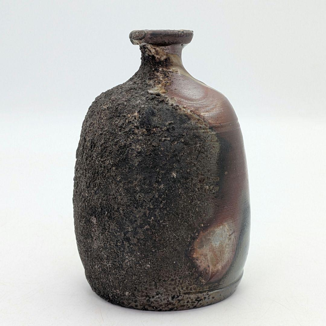 備前焼 窯変徳利 合箱合布 酒器 とっくり 食器 容器 一輪挿し花入 花器 花瓶