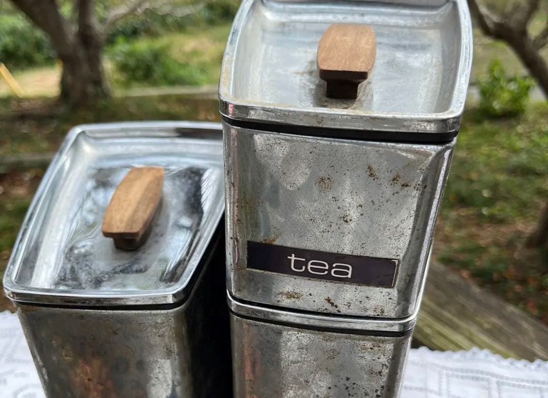 LincolnBeatyWareスタッキングキャニスター缶アメリカンヴィンテージ
