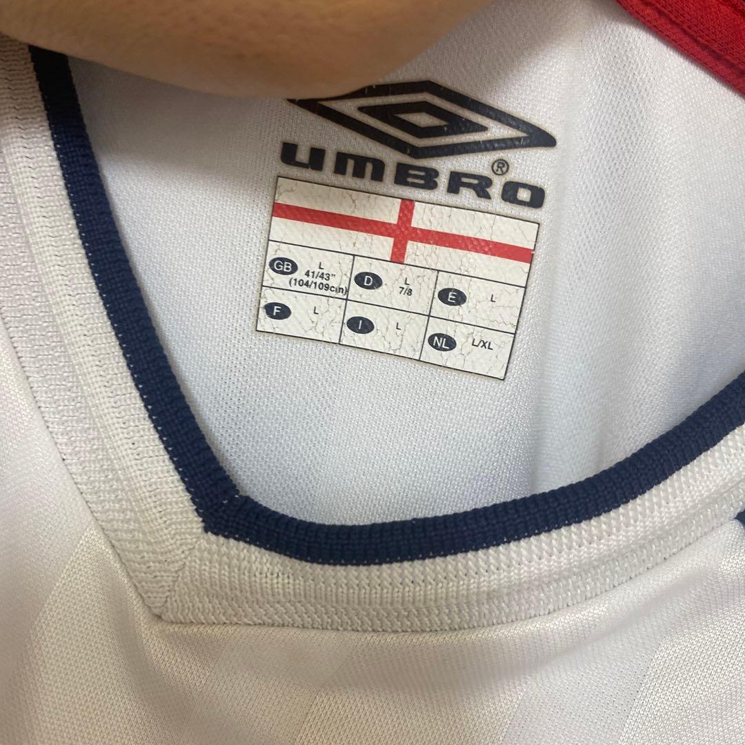 00s umbro england イングランド代表　ユニフォーム　ゲームシャツ