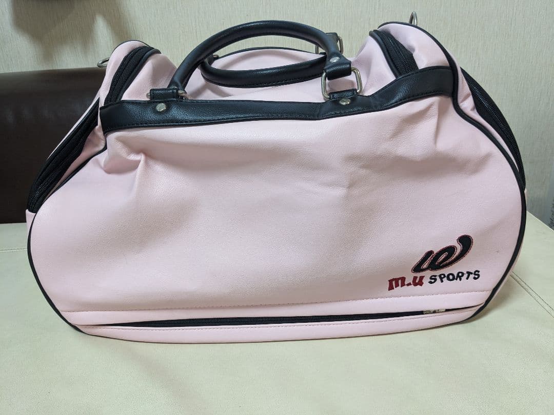 美品　M-U SPORTS ピンク ボストンバッグ ゴルフバック
