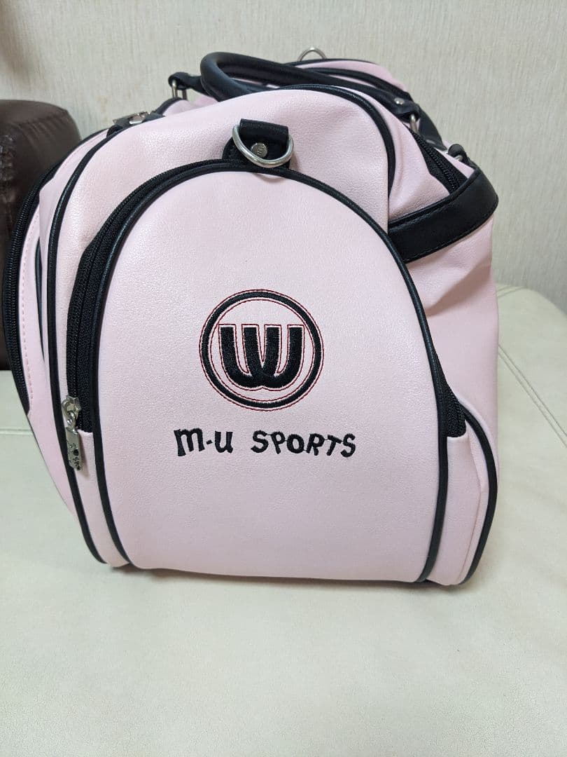 美品　M-U SPORTS ピンク ボストンバッグ ゴルフバック