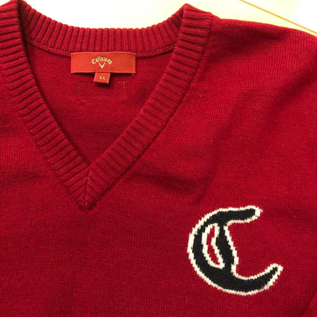 お値下げ！美品　Callaway メンズセーター　ニット　LL